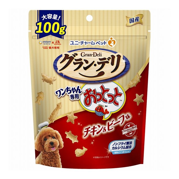 【12個セット】 ユニチャーム グラン・デリ ワンちゃん専用おっとっと チキン&ビーフ味100g【送料無料】