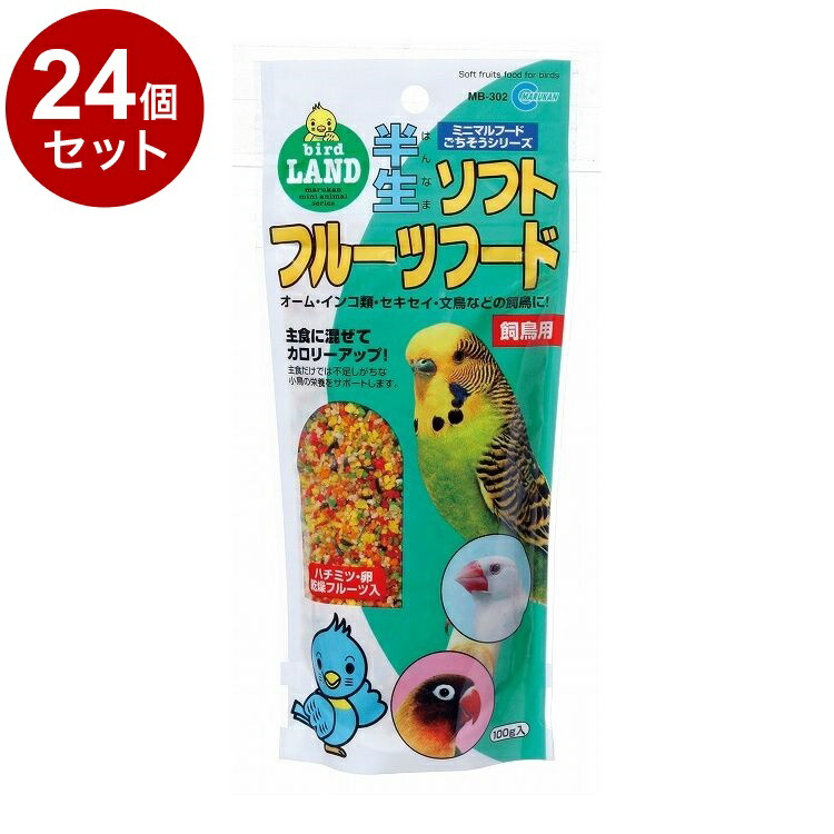 【24個セット】 マルカン 半生ソフトフルーツフード 100g【送料無料】 6,248円