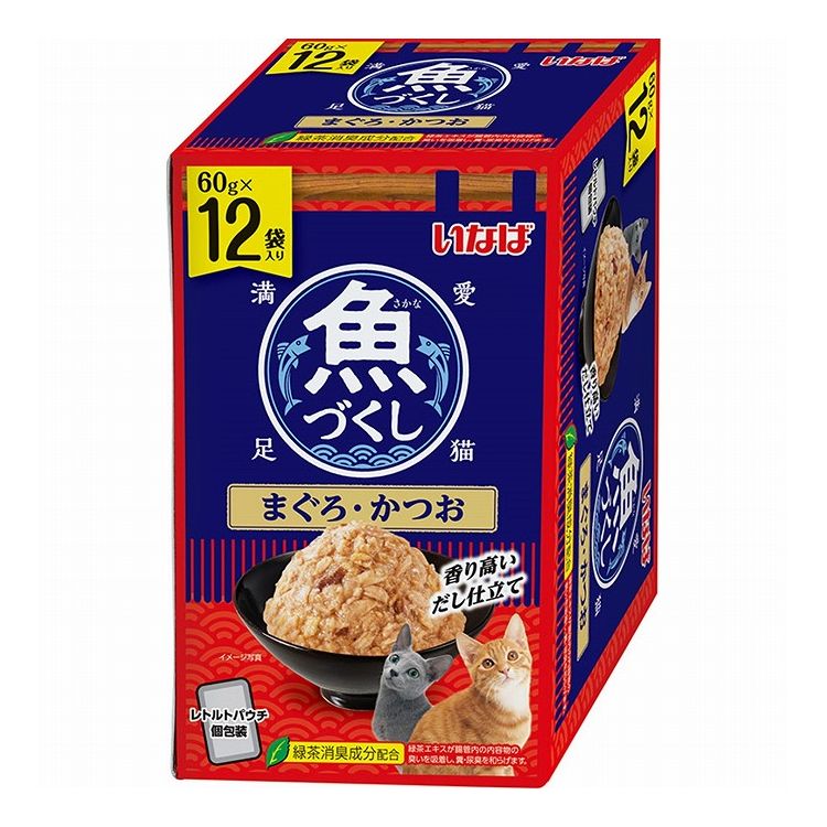 いなば 魚づくし まぐろ・かつお かつお節入り60g×144袋 Amazon.co.jp: チャオ (CIAO) いなば 魚づくし まぐろ・かつお