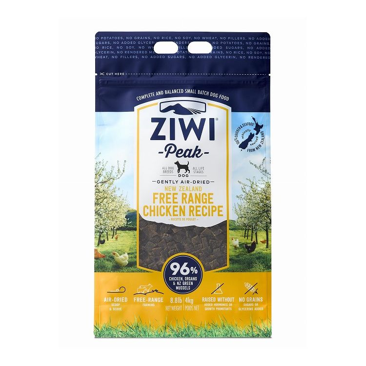 ジウィピーク エアドライ ドッグフード フリーレンジチキン 4kg ZIWI PEAK 犬用 ドッグ 主食 フード 鶏肉 最大90%OFFクーポン