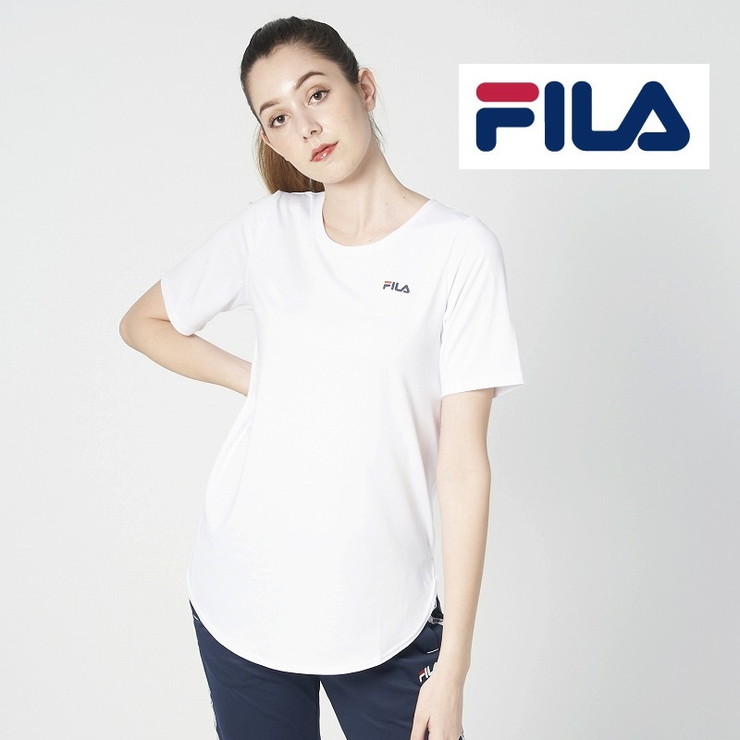 楽天市場 Fila Fila フィラ 無地ベーシックtシャツ ヨガ スポーツ ジム ウェア スポーツウェア ジムウェア ヨガウェア 運動 レディース リコメン堂ファッション館