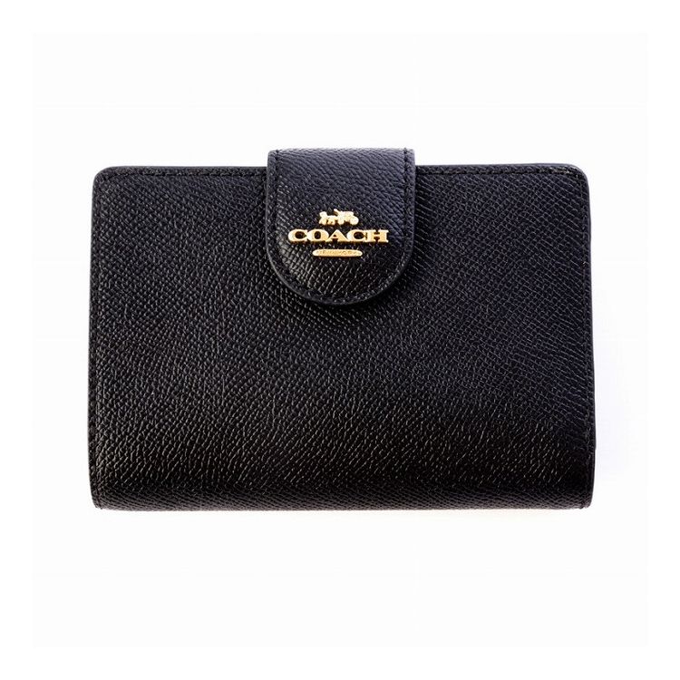 COACH OUTLET コーチ 二つ折り財布 ウォレット 6390 IMBLK おしゃれ かわいい ブランド【送料無料】