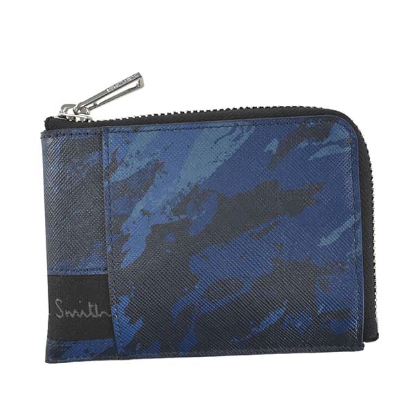 ポールスミス Paul Smith 小銭入れ コインケース M2a6384 Comer Zip Card Holder Blue Bl 贅沢