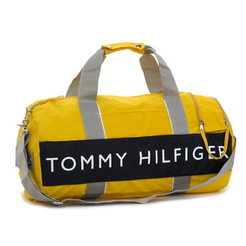 tommy hilfiger duffle bag yellow