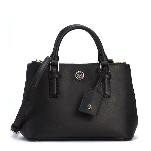 Tory Burch Tote Bag 11159742 Robinson Micro Double Zip Black Bk
