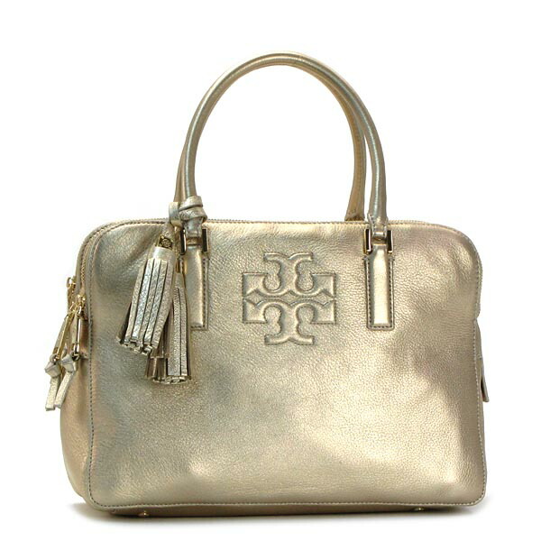 Rikomendofuasshonkan Tory Burch Handbags 22149865 Thea Tory Burch Handbags 22149865 Thea Metallic Triple Zip Compartment Sachel Light Gold Go