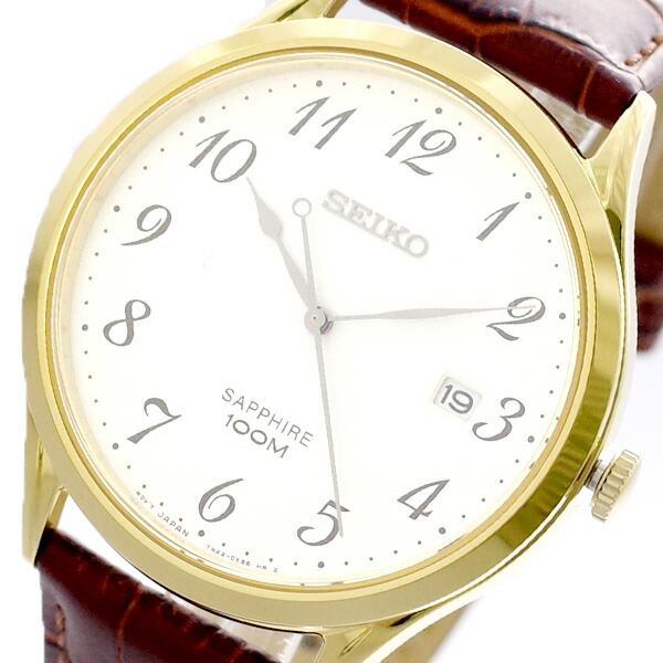 正規店仕入れの セイコー Seiko 腕時計 メンズ Sgeh78p1 クォーツ ホワイト ブラウン ホワイト 保存版 Neostudio Ge