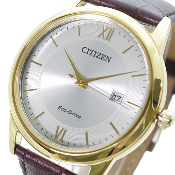 楽天市場 シチズン Citizen 腕時計 メンズ Aw1232 12a エコドライブ Eco Drive クォーツ シルバー ブラウン 送料無料 リコメン堂ファッション館