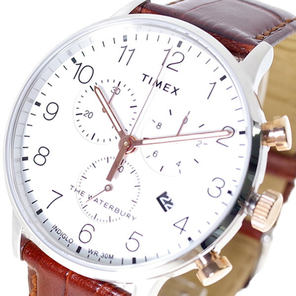 Rakuten タイメックス Timex 腕時計 メンズ レディース Tw2r Waterbury ウォーターベリー クォーツ ホワイト ブラウン リコメン堂ファッション館 爆安プライス Viajar Com Br