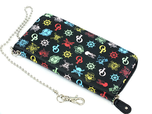 楽天市場 ワンピース 海賊旗 長財布 Op 1611 ブラック リコメン堂ファッション館