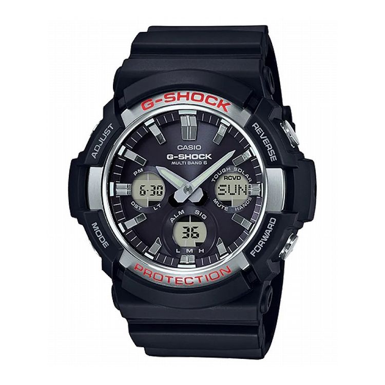 【国内正規品】 G-SHOCK Gショック GAW-100-1AJF カシオ CASIO ジーショック メンズ アナログ ブラック 20気圧防水 無機ガラス 樹脂ベルト【送料無料】|リコメン堂ファッション館