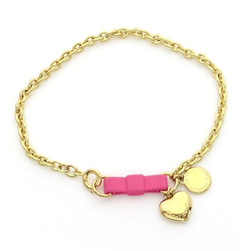 Rikomendofuhonkan Marc By Jacobs Bow Tie Bracelet Heart Marc By Jacobs Bow Tie Bracelet Heart Ribbon Chain M0004228 676 Knock Out Pink