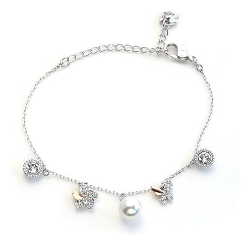 Rikomendofuhonkan Swarovski Cute Bracelet Erfly Fl Swarovski Cute Bracelet Erfly Fl Pearl Crystal Pavé Charms 5112138