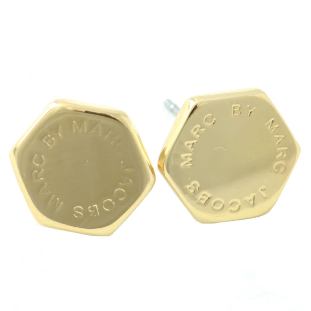 Rikomendofuhonkan Rakuten Global Market Marc By Jacobs Marc By Jacobs M3pe565 711 80096 Oro Bolt Studs Motif Logo Stud Earrings