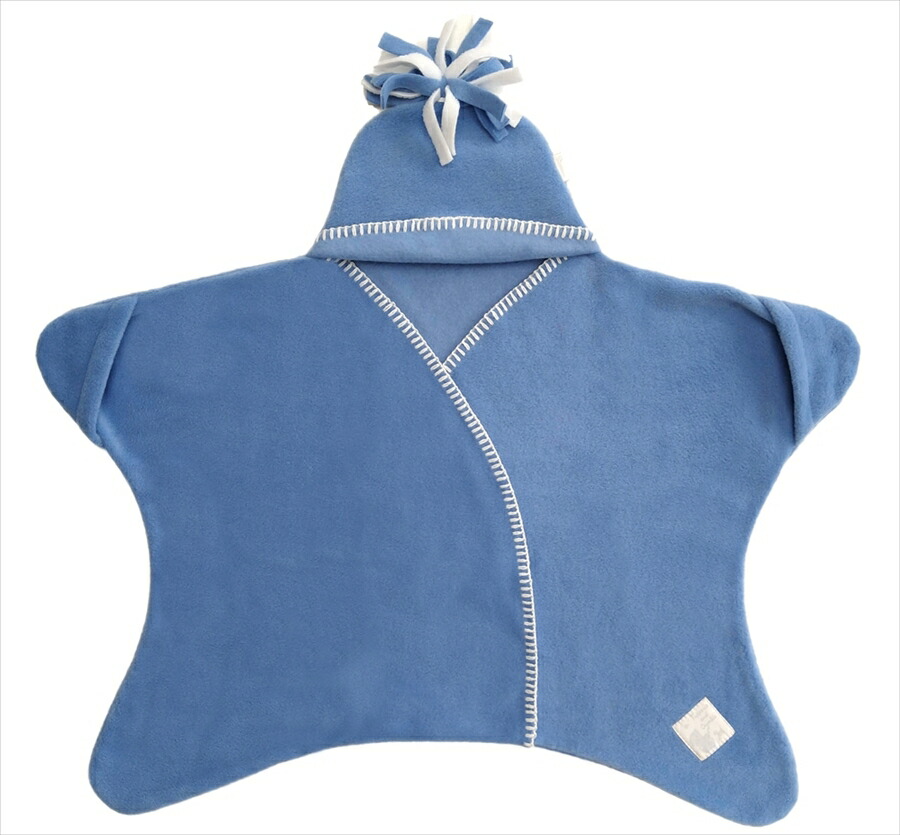Tuppence Crumble タッペンスアンドクランブル 星型フリースアフガン スターラップ 0-4M スカイブルー 1個 新生児~生後4ヶ月頃