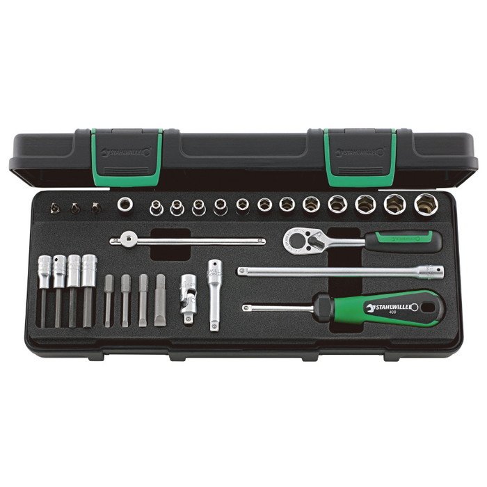 STAHLWILLE(スタビレー) 40/23/7KN (1/4SQ)ソケットレンチセット (96011134)(代引不可)【送料無料】【smtb-f】