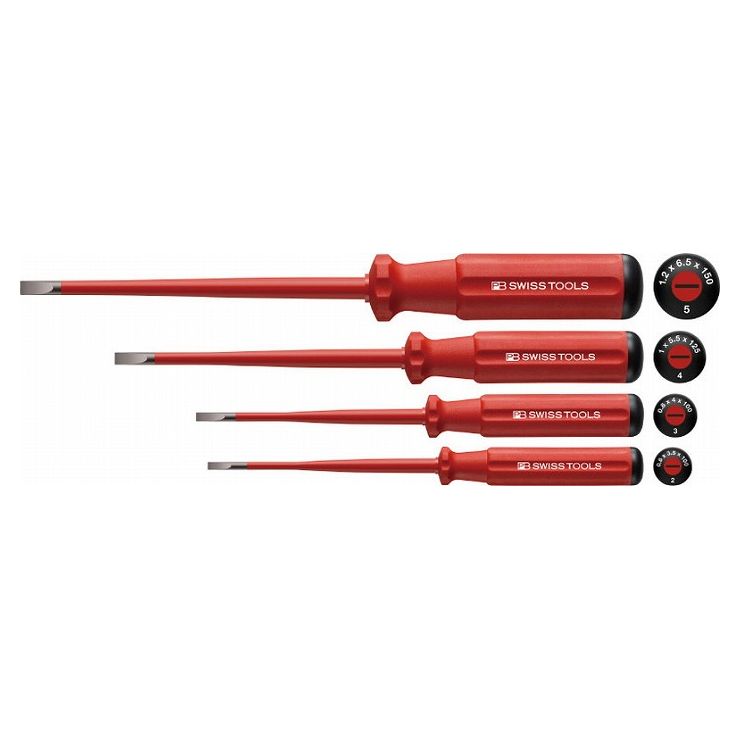 PB SWISS TOOLS 5538SL エレクトロ絶縁スリムドライバーセット(代引不可)【送料無料】