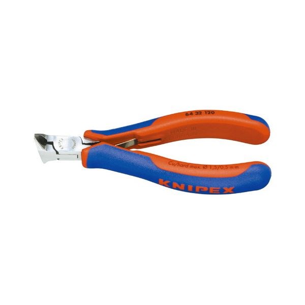 KNIPEX(クニペックス) 6432-120 エレクトロニクスエンドカッティングニッパー【送料無料】(代引不可)｜リコメン堂インテリア館