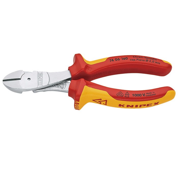 KNIPEX(クニペックス) 7406-160 絶縁強力斜ニッパー 1000V (SB)(代引不可)【送料無料】