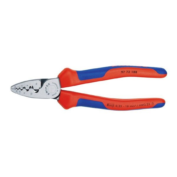 KNIPEX(クニペックス) 9772-180 エンドスリーブ用圧着ペンチ【送料無料】(代引不可)