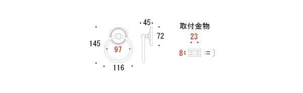 新発売の ゴーリキアイランド タオルリング PB S BK 代引不可 advocacialuizcoutinho.com.br