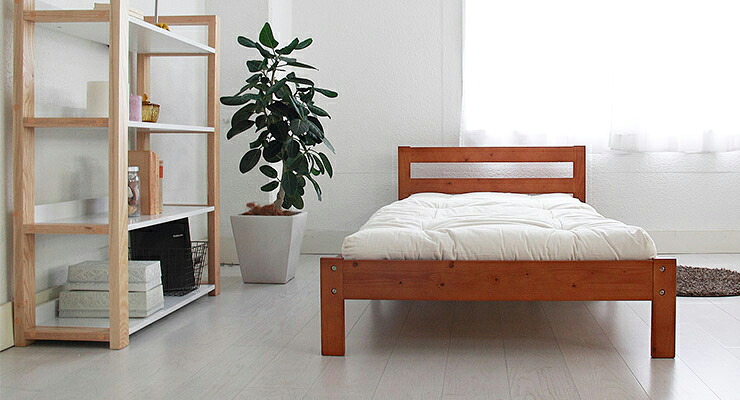 ベッド シングル 長さ 調整 調節 マットレス付き POSH ポッシュ 天然木伸長式ベッド 専用(代引不可)【送料無料】