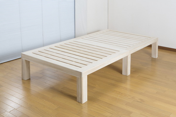 【美品】FranceBedベッドフレーム　 すのこ床板仕様（桐）送料込 France Bed（フランスベッド） 高強度すのこ床板ベッド シングル