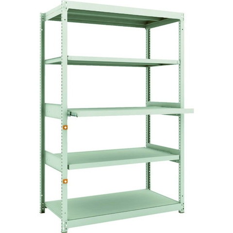 TRUSCO トラスコ M1.5型軽中量棚 1160X595X1800 スライド2段 単体 M1.56463M2 組立品 組立設置不可(代引不可)【送料無料】