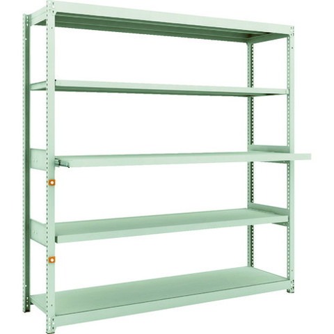 TRUSCO トラスコ M1.5型軽中量棚 1760X450X1800 スライド2段 単体 M1.56643M2 組立品 組立設置不可(代引不可)【送料無料】