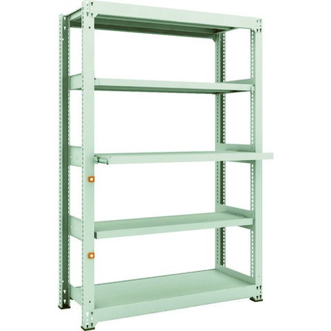 TRUSCO トラスコ M3型中量棚 1200X471XH1800 スライド2段 単体 M36453M2 組立品 組立設置不可(代引不可)【送料無料】