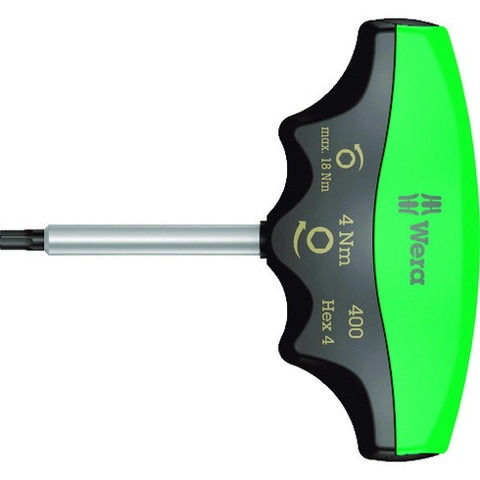 Wera 400 トルクドライバーT型 ヘックスプラス六角4.0 / 4.0 Nm 5080(代引不可)【送料無料】