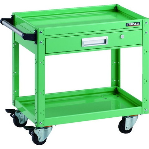 TRUSCO トラスコ イーグルワゴン 600X400 引出付 4輪自在 YG色 EGW662VJYG(代引不可)【送料無料】