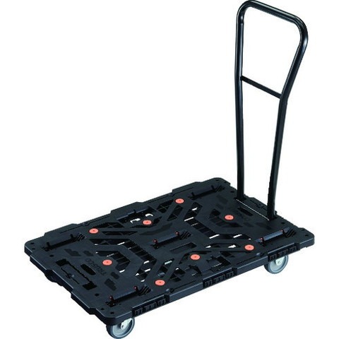 TRUSCO トラスコ 連結式樹脂製平台車 ビートル 900X600 自在3輪 脱着式ハンドル付 BT900J3HE100(代引不可)【送料無料】