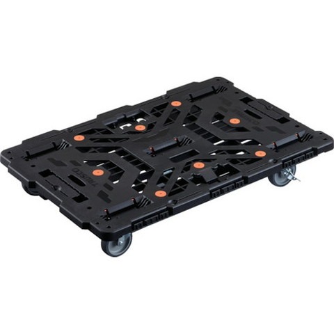 TRUSCO トラスコ 連結式樹脂製平台車 ビートル 900X600 自在5輪 内2輪ストッパー付 BT900J5S2E100(代引不可)【送料無料】|リコメン堂インテリア館
