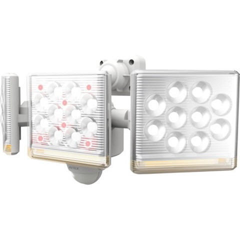 ライテックス 12W3灯 フリーアーム式 LEDセンサーライト リモコン付 LEDAC3045(代引不可)【送料無料】｜リコメン堂インテリア館
