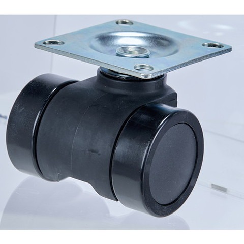 TRUSCO トラスコ プレート式重荷重用低床型 双輪キャスターダブルベアリング ナイロン車66mm THCN66P(代引不可)【送料無料】