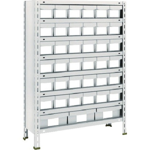 TRUSCO トラスコ 軽量棚875X300X1200樹脂引出NG小X36大X3 ネオグレー 43V808E6F1 組立品 組立設置不可(代引不可)【送料無料】