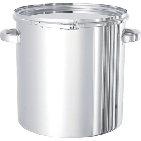 日東 ステンレスタンク ストレートレバーバンド式密閉タンク(フタ付) 15L CTL27(代引不可)【送料無料】