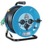 日動 電工ドラム 防雨防塵型100Vドラム アース付 漏電遮断器付 20m NPW-EB23 NPWEB23(代引不可)【送料無料】