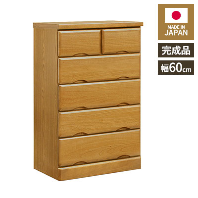 チェスト 北欧 完成品 日本製 桐タンス 幅60cm 5段 ローチェスト ミニチェスト 桐チェスト タンス 箪笥 桐 湿気対策 コンパクト スリム 引出し 小引き出し 木製 収納家具 リビング 寝室 子供部屋(代引不可)【送料無料】｜リコメン堂インテリア館
