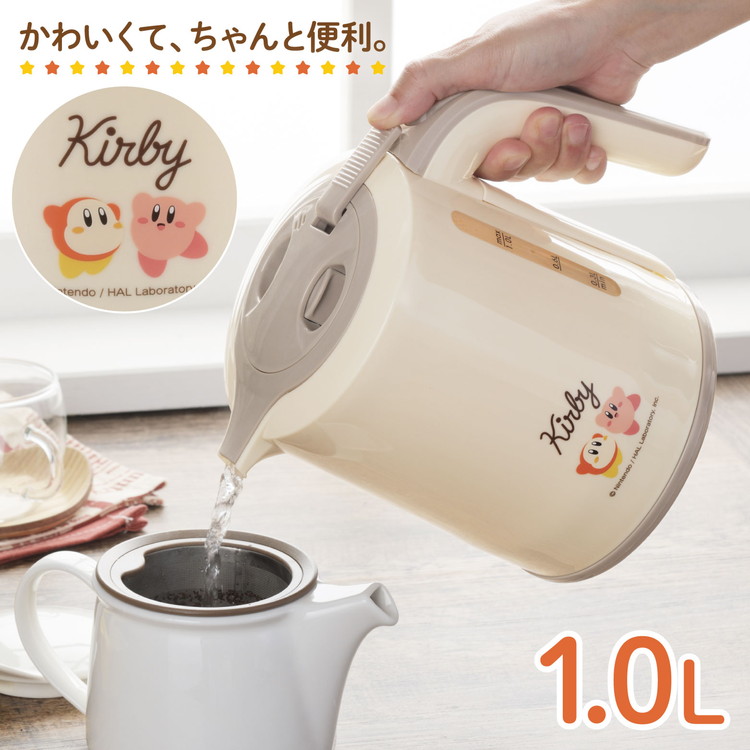 星のカービィ 電気ケトル1.0L(KBY-06) 星のカービィ カービィ ワドルディ ケトル 倒れてもこぼれにくい ギフト カービー カービイ 1.0L 安心設計 生活家電 一人暮らし【送料無料】 4,455円