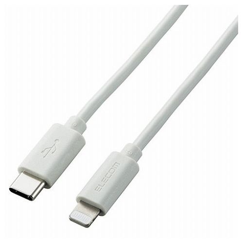 【5個セット】エレコム ライトニングケーブル Type-C-Lightning 1m シルバー U2C-APCL10SVX5(代引不可)【送料無料】