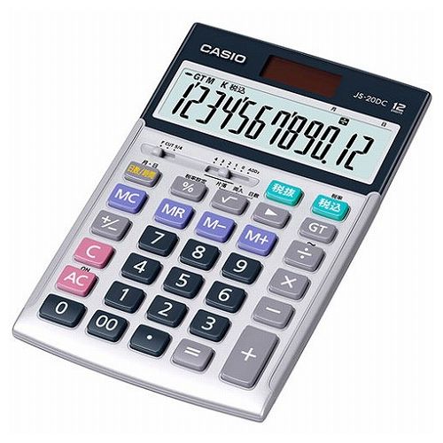 カシオ計算機 CASIO 実務電卓 日数&時間計算タイプ ジャストタイプ12桁 JS-20DC-N(代引不可)【送料無料】|リコメン堂インテリア館