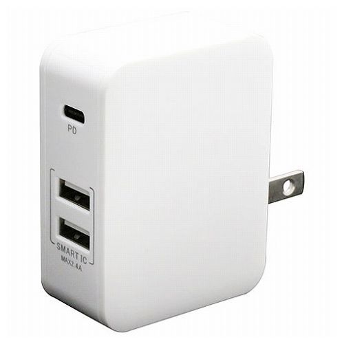 BAUT PD対応Type-C 2USBポートAC充電器32W W BAC1C2UPD32WX5(代引不可)
