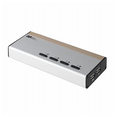 ラトックシステム DVIパソコン切替器 4台用 RS-430UDA(代引不可)【送料無料】｜リコメン堂インテリア館