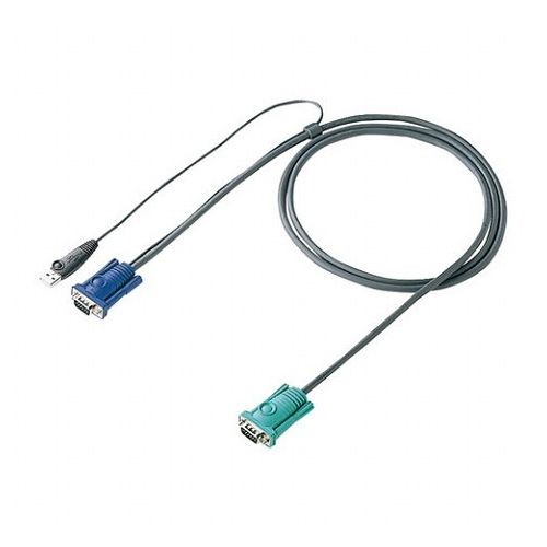【5個セット】 サンワサプライ パソコン自動切替器用ケーブル 1.8m SW-KLU180NX5(代引不可)【送料無料】|リコメン堂インテリア館