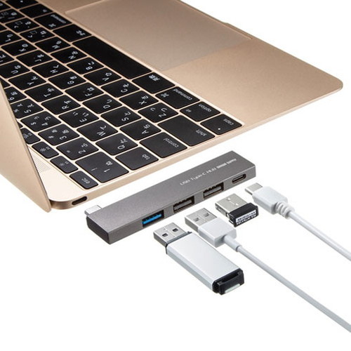 【5個セット】サンワサプライUSBType-CコンボスリムハブUSB-3TCH21SNX5(代引不可)【送料無料】