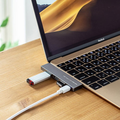 【5個セット】サンワサプライUSBType-CコンボスリムハブUSB-3TCH21SNX5(代引不可)【送料無料】