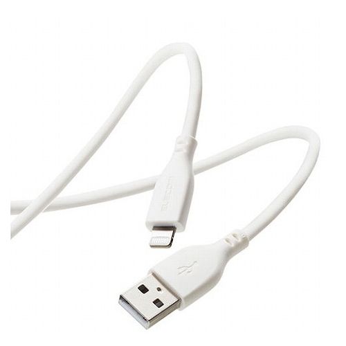 【5個セット】 エレコム なめらかLightningケーブル MPA-UALSS10WHX5(代引不可)【送料無料】｜リコメン堂インテリア館