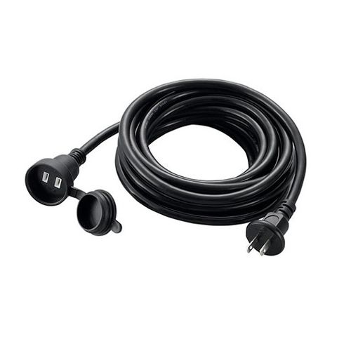 【10個セット】 YAZAWA 防雨型延長コード 1個口 5m ブラック H7RP105BKX10(代引不可)【送料無料】